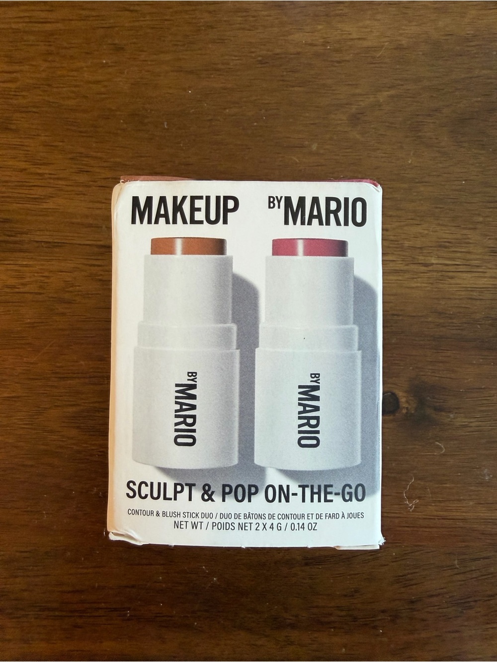 Makeup By Mario Sculpt & Pop On-The-Go Stick Duo — Brown & Pink